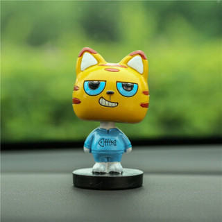 陌龙（Molong）汽车摆件创意摇头摆件可爱快乐猫车内饰品车载用品 渔夫猫
