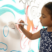 斯图sitoo 加宽家用白板贴可擦写儿童教学涂鸦绿板贴自粘可移除墙贴纸墙膜ST1105  90cm*2m