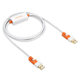 包尔星克 USB2.0多功能资料对拷 对传线 鼠标键盘共享线 支持苹果系统免驱动白配橘1.8米 USB2-EKM189A