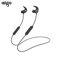 爱国者（aigo）磁吸防水运动无线蓝牙入耳式耳机 黑色 手机耳麦 颈挂线控 蓝牙运动耳机 S33Plus