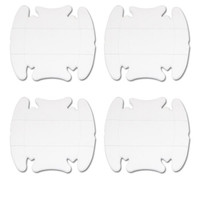 自由牛 爱度汽车门把手硅胶门碗膜保护膜车门贴门碗贴划痕把防刮装饰改装 纯白款-四个装