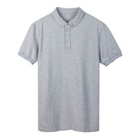 Markless POLO衫男青年纯色翻领修身短袖T恤TXA6688M浅花灰色 170/88(M)