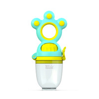 如山 LUSN 咬咬乐 婴儿牙胶磨牙棒 宝宝果蔬辅食器 安抚奶嘴咬咬袋-推进式 薄荷蓝