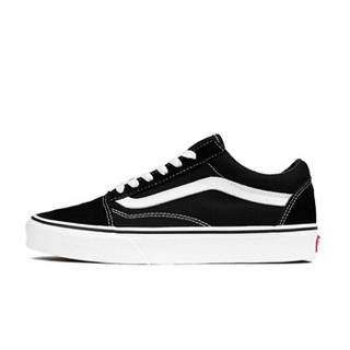 VANS 范斯 万斯）低帮情侣板鞋 黑白 VansOld Skool VN000D3HY28 黑色 44