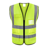 俊滢（JUNYING）JY 拉链式荧光黄绿色 反光背心