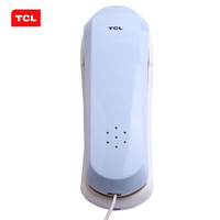 TCL 电话机座机 固定电话 办公家用 小挂机 面包机 壁挂电话 HA868(9A)(冰蓝)