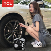 TCL车载充气泵 轮胎打气泵 汽车用双缸 带胎压检测 数显预设夜间照明