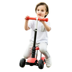 AOLE 澳乐 滑板车儿童宝宝滑滑车三轮闪光踏板车