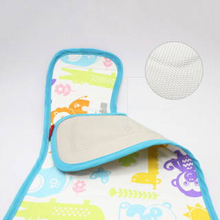 费雪(Fisher-Price)母婴 婴儿车冰垫 儿童凉席垫宝宝推车凝胶冰垫幼儿清凉垫夏季坐垫（蓝色）F1020