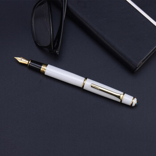 公爵（DUKE）DK100精英套装 钢笔/铱金笔/礼品自用佳品礼盒套装牛津笔记本（黑色笔记本）白色钢笔套装