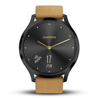 佳明（GARMIN）vivomove hr 运动健康活动监测光学心率智能通知指针隐藏式触摸屏智能手表 经典版M号 摩登黑