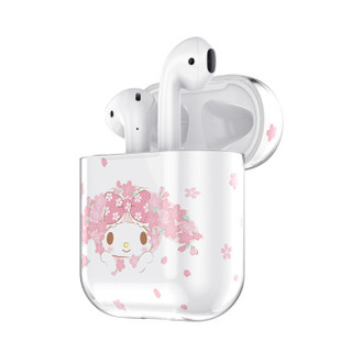 Hello Kitty airpods保护套1/2代 苹果无线蓝牙耳机套airpods2卡通防摔透明硬壳创意收纳盒 樱漫美乐蒂