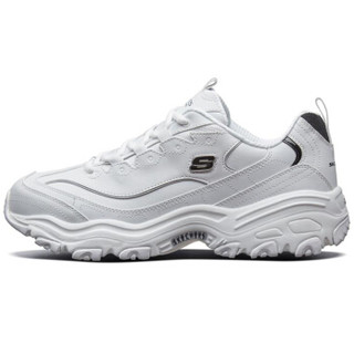 斯凯奇SKECHERS 男 LIFESTYLE SPORT D'LITES系列时尚绑带运动鞋 运动 休闲鞋 52676/WBK 41.5码 UK8.5码