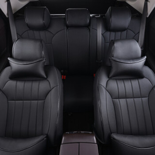 春洋（chunyang）真皮原车座椅线条汽车坐垫 定制专用于奥迪Q5（10-18款） AD10-1全包汽车座垫套 黑色豪华版