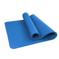 凯速NBR环保 183*61cm加长加宽防滑防潮健身瑜伽垫 10MM 蓝色 YM030