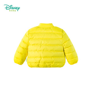 迪士尼(Disney)儿童衣服羽绒服冬款男宝宝卡通时尚保暖休闲外套184S1010 柠檬黄 4岁/身高110cm