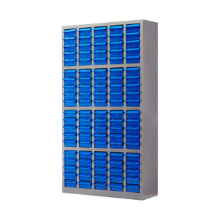 苏美特零件柜元件资料柜效率柜螺丝收纳箱100抽蓝色款