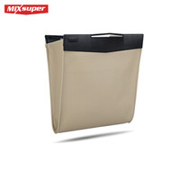 猛速 车载垃圾桶汽车折叠收纳车内多功能创意后排悬挂式车用垃圾袋 米色