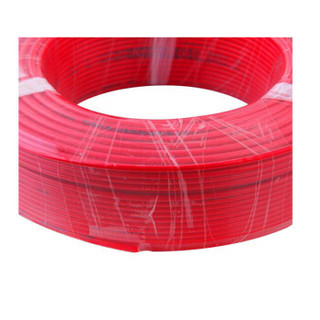 晶花国标单芯多股塑铜软线 电线 电缆BVR35平方 红100米/盘（定制预售300米起定）