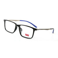 Levis李维斯 中性款黑色镜框深绿色镜腿全框光学眼镜架眼镜框 LS3046 CO1 BLK 54MM