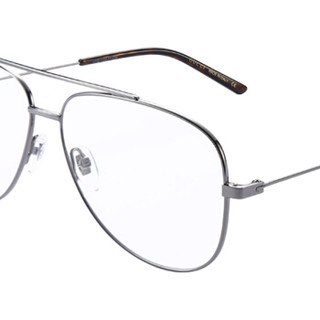 古驰(GUCCI)眼镜框男 镜架  透明镜片银色镜框GG0442O 001 60mm