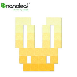 Nanoleaf智能方块灯29片 兔子图案 触摸控制语音控制 儿童房装饰