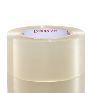 Comix 齐心 高透明胶带6卷装 宽60mm*长137米/卷 封箱胶带 快递打包胶带 办公用品 JP6015-6