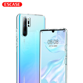 ESCASE 华为P30pro手机壳p30pro保护套防摔全包/软壳硅胶（带挂绳孔）简约保护套透明