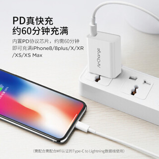 南孚（NANFU）PD充电器USB-C苹果充电头 Type-C 18W 适用于iphone11/Pro/Xsmax/小米手机等