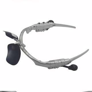 爱蚁(ianttek)蓝牙耳机 无线 车载蓝牙眼镜 双耳挂耳式 太阳偏光眼镜 汽车用品 A-800银色