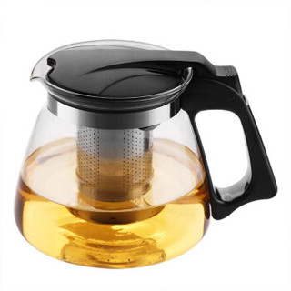金熊 1100ML耐热加厚玻璃茶壶茶具飘逸壶八件套装(一壶六杯一茶叶罐) T922