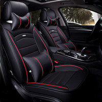 布雷什(BOLISH)五座四季通用汽车坐垫全包围皮革汽车座垫座椅垫车内饰品全皮革豪华款神秘黑