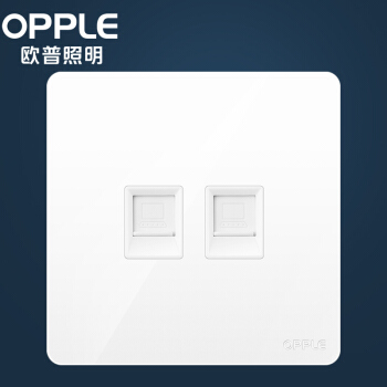 OPPLE 欧普照明 K12系列 二位插座 白色