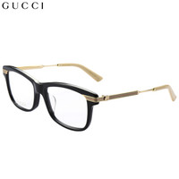 古驰(GUCCI)眼镜框女 镜架  透明镜片黑色镜框GG0524O 005 54mm