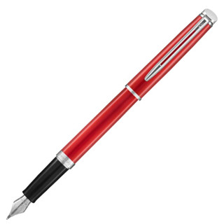 威迪文（WATERMAN）隽雅 彗星红白夹墨水笔