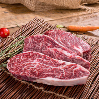 天谱乐食 澳洲和牛腹心原切牛排套餐450g/套(3片) 谷饲360天生鲜牛肉进口