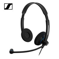 森海塞尔（Sennheiser）SC60 USB ML双耳话务耳麦 办公客服呼叫中心耳机 降噪麦克风 Skype认证