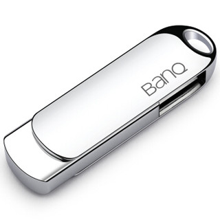 banq 64GB USB3.0 U盘 Max5高速版精品系列 亮银色 全金属3D弧度设计风格质感舒适 电脑车载两用优盘