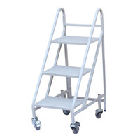 奈高NG书梯图书馆书梯二层三层四层登高梯子静音书梯 移动 理货梯 三步书梯