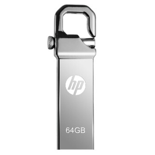 惠普（HP）64GB USB2.0 U盘 v250w 金属黑 (个性化自定义定制金属U盘)