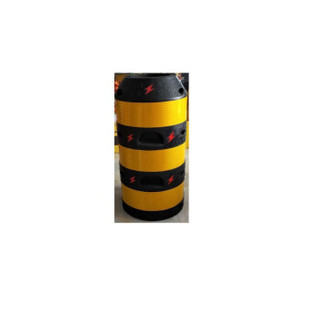 聚远 JUYUAN 1   电线杆防撞桶 高压线杆保护桶 黄黑电力警示防撞墩