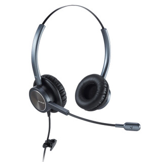 BeeBund 比德邦 EH-809D-单插 双耳话务耳机话务耳麦主动降噪音 适合老师/学生/教育在线行业使用 大尺寸耳盘
