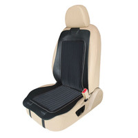 五福金牛 汽车坐垫 夏季坐垫 汽车座垫免捆绑坐垫小蛮腰座垫皮革透气座垫 玲珑款 下单备注车型 黑色