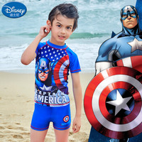 迪士尼（DISNEY）儿童泳衣 漫威复仇者联盟系列蜘蛛侠 男童分体泳衣S19W2F0193B 蓝色 130