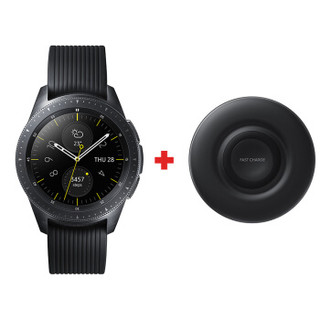 三星（SAMSUNG）Samsung Galaxy Watch 42mm智能手表+第六代原装无线充电器（通用智能手表、智能手机）