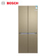 博世 BOSCH 481升 混冷变频 智能十字对开门冰箱 保鲜 不串味（流沙金） BCD-481W(KME49AQ0TI)