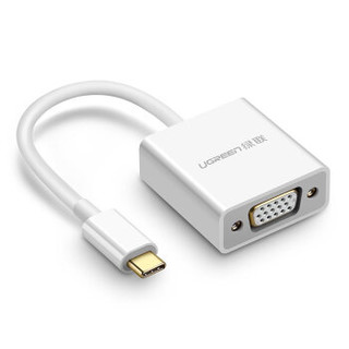 UGREEN 绿联 Type-C转VGA扩展坞 通用P30手机iPad Pro苹果MacBook USB-C转换器数据线转接头分线器 投屏拓展坞 50511