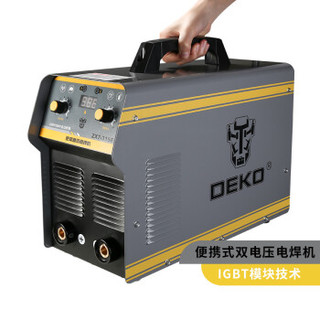 DEKO ZX7-315ED重型电焊机工业级全铜全自动双电压220v 380V两用多板焊机