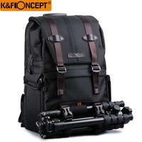 K&F CONCEPT 双肩摄影包 单反相机包背包潮男女 专业摄影包旅行用背包 黑色