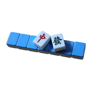 山友麻将牌 全自动四口机麻将桌专用麻将牌 44号 蓝色